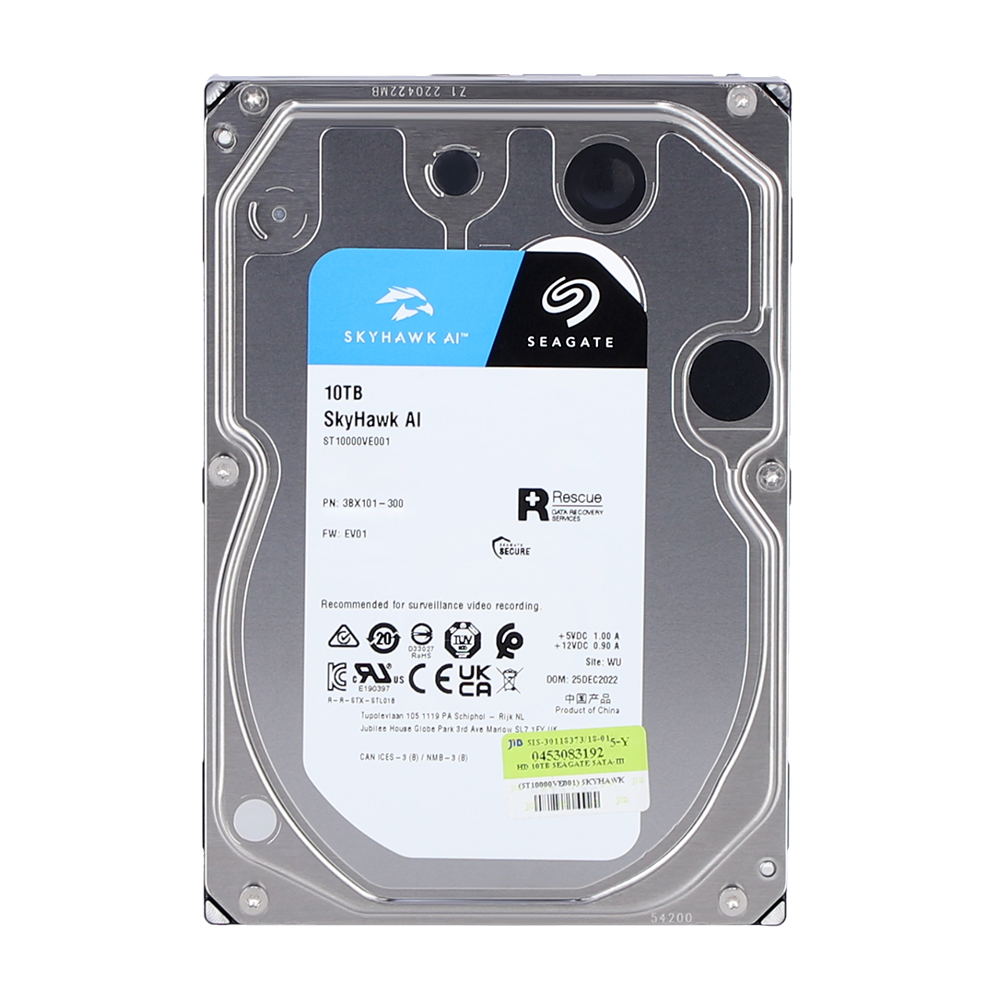  ST10000VE001 HDD SEAGATE SKYHAWK AI 10 TB 3 5 SATA3 Great Ocean