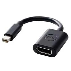 Dell Mini DisplayPort M to DisplayPort F Adapter Black 450 19125