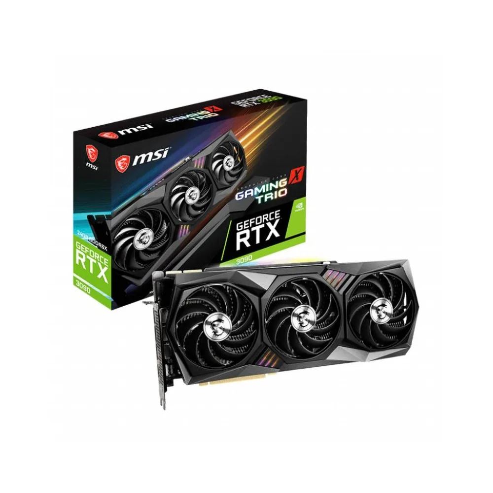 MSI VGA GeForce RTX 3090 GAMING X TRIO 24GB GDDR6X 384 bit 5 square medium