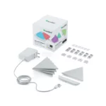 nanoleaf shapes light panels mini triangles starter kit 5nl48 5002tw 5pk@1x