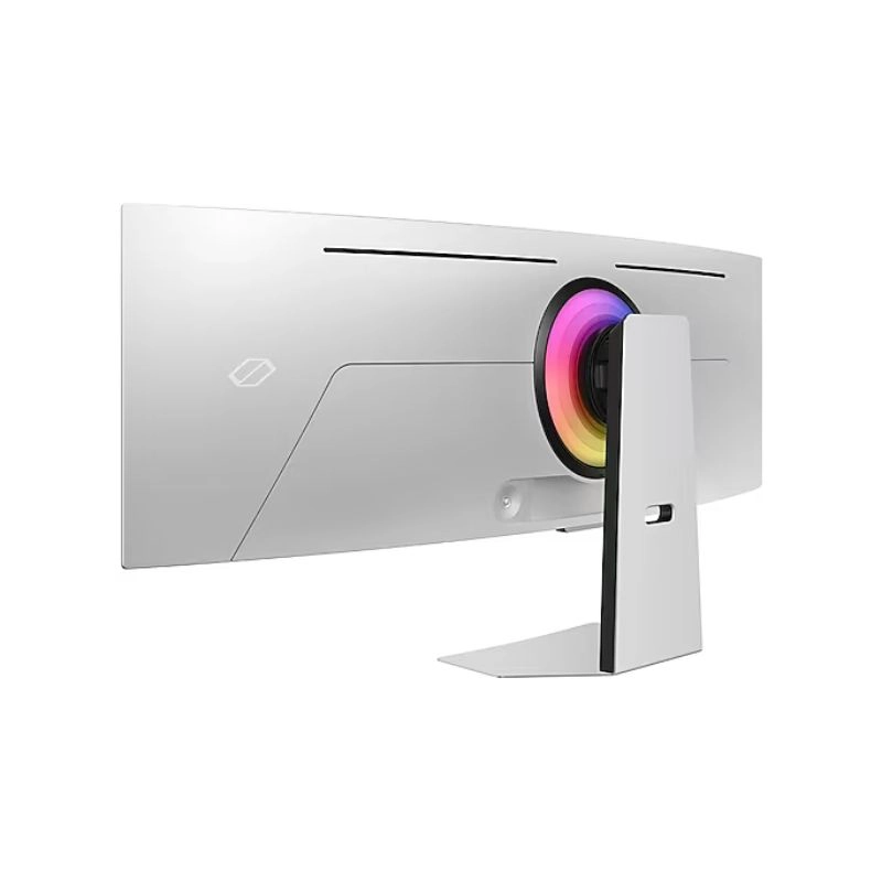 samsung odyssey oled g9 ls49cg954sexxt 49 oled dqhd curved gaming monitor 240hz back left view