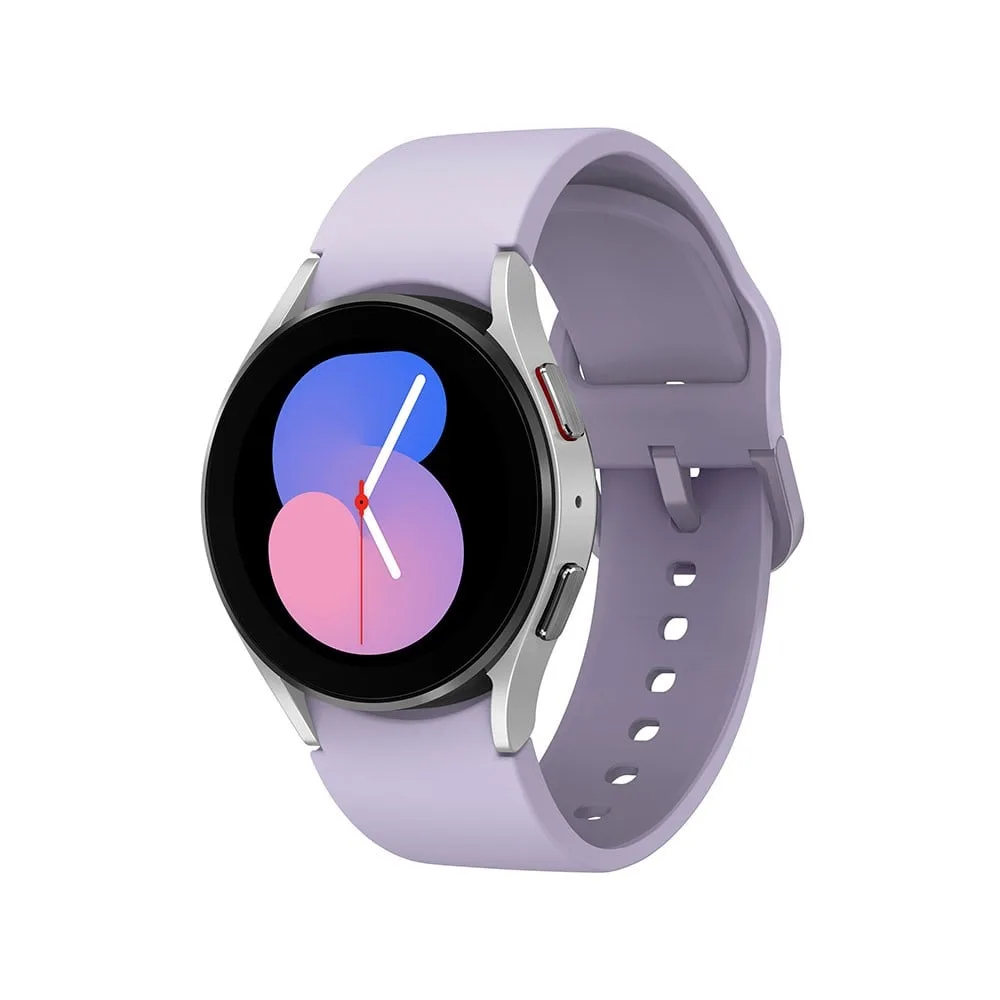 Samsung Galaxy Watch5 44mm BT Silver Purple Strap 1 square medium
