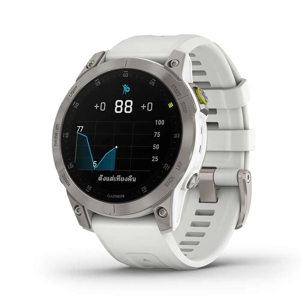 Garmin Smartwatch Epix Sapphire White Titanium 4 square medium