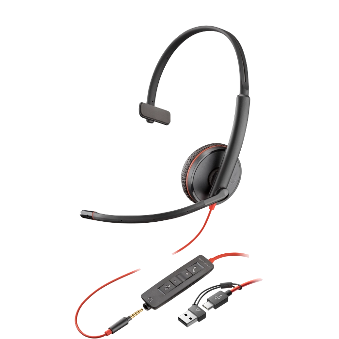 Poly Blackwire 3215 USB C A Headset