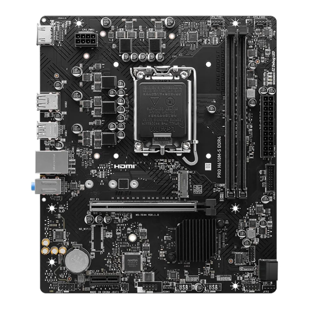 MAINBOARD (เมนบอร์ด) MSI PRO H610M-S DDR4 (INTEL SOCKET 1700 DDR4 MICRO-ATX) - Image 3