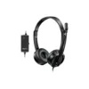 (18008) H120.BLACK STEREO HEADSET USB Smooth HD voice call