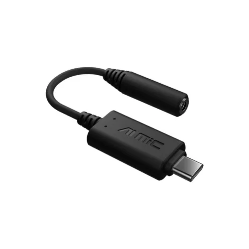 (90YH02L1-B2UA00) ASUS AI Noise-Canceling Mic Adapter with USB-C to 3.5 mm connection delivers unmatched crystal-clear communication