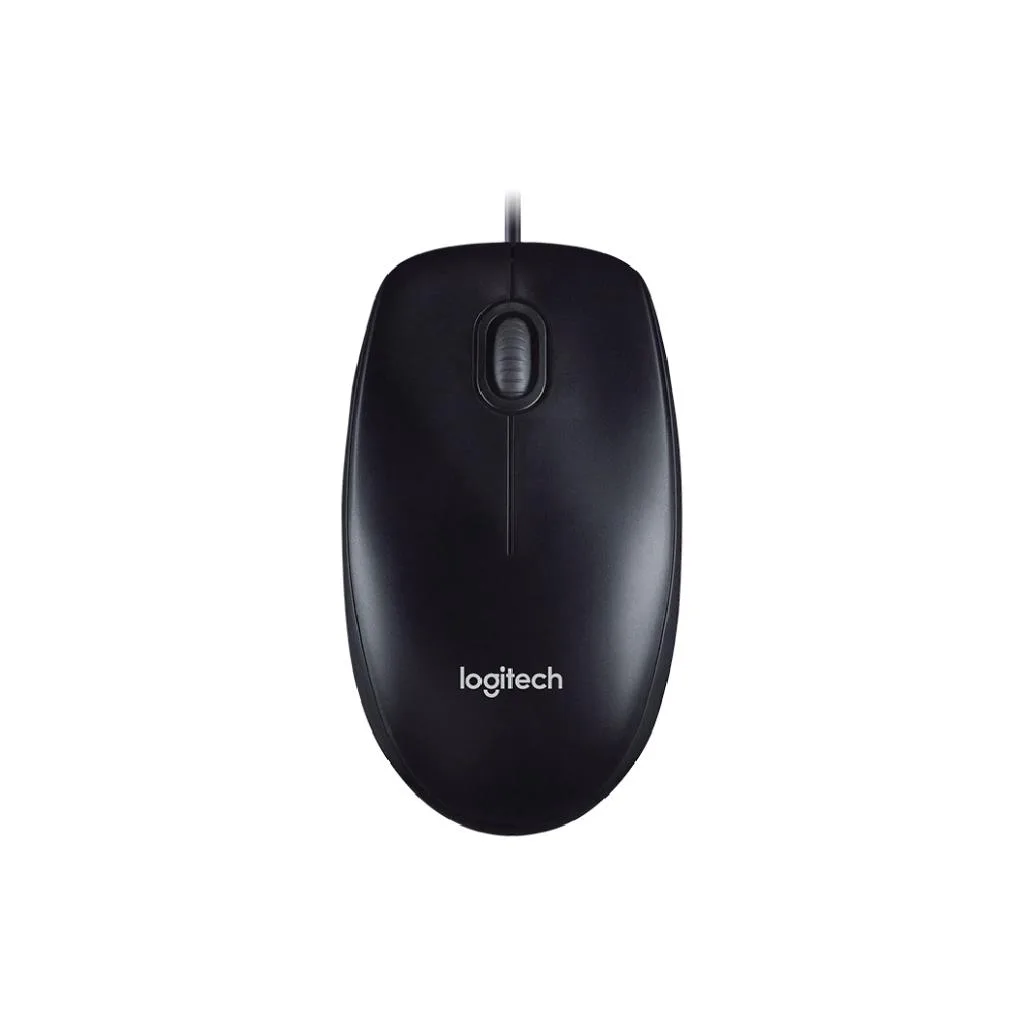 (910-006765) MOUSE-CORDED OPTICAL USB 1000DPI BLACK COLOR (Replace OPTICAL_BK(USB)M100R#)