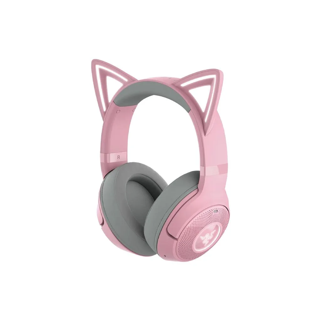 (RZ04-04860100-R3M1) Razer Kraken V2 BT Headset - Kitty Edition - Quartz