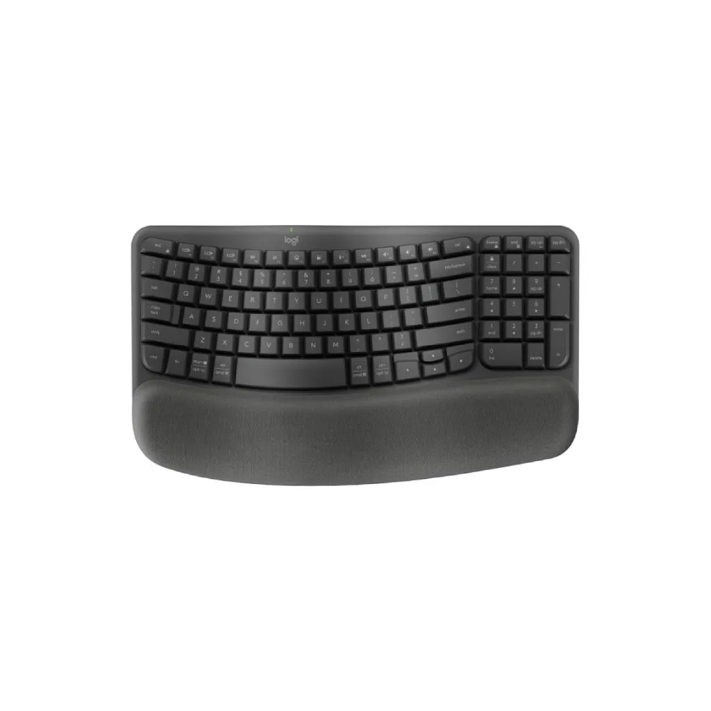 (920-012838) Wave Keys wireless ergonomic keyboard - GRAPHITE - THAI - 2.4GHZ/BT