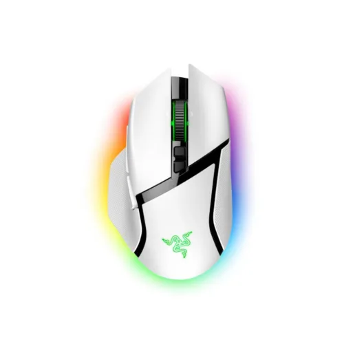 (RZ01-05240200-R3A1) Razer Basilisk V3 Pro 35K White Edition - Ergonomic Wireless Gaming Mouse
