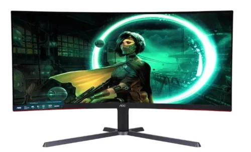 (CU34G3S/67) MONITOR (จอคอมพิวเตอร์) AOC CU34G3S/6734.0'' VA 21:9 3,000:1 3440 x 1440 @165Hz