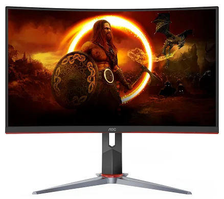 (C27G2Z/67) MONITOR (จอคอมพิวเตอร์) AOC Gaming Curved C27G2Z/6727" Curved (VA / 1500R) 16:9 3000 : 1 (Typical) 80 Million : 1 (DCR) 1920 x 1080 @ 240Hz