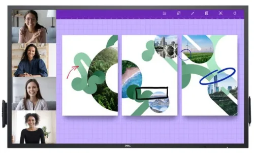 (SNSP5524Q) MONITOR (จอคอมพิวเตอร์) Dell Conference Room 54.6" VA 16:9 4000:1 3840 x 2160 UHD @ 60Hz