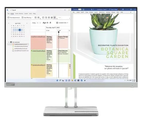 (67AAKAC3TH) MONITOR (จอคอมพิวเตอร์) Lenovo L24e-40 23.8" VA 16:9 3000:1 FHD 1920×1080 @ 100 Hz