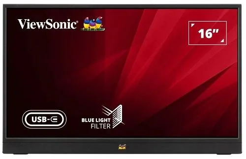 (VA1655-3) MONITOR (จอคอมพิวเตอร์) Viewsonic Portable VA1655-315.6" IPS Technology 16:9 1,000:1 (typ) 1920 x 1080 60Hz