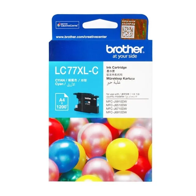 INK BROTHER (หมึกพิมพ์สำหรับปริ้นเตอร์) LC-77XLC (CYAN)