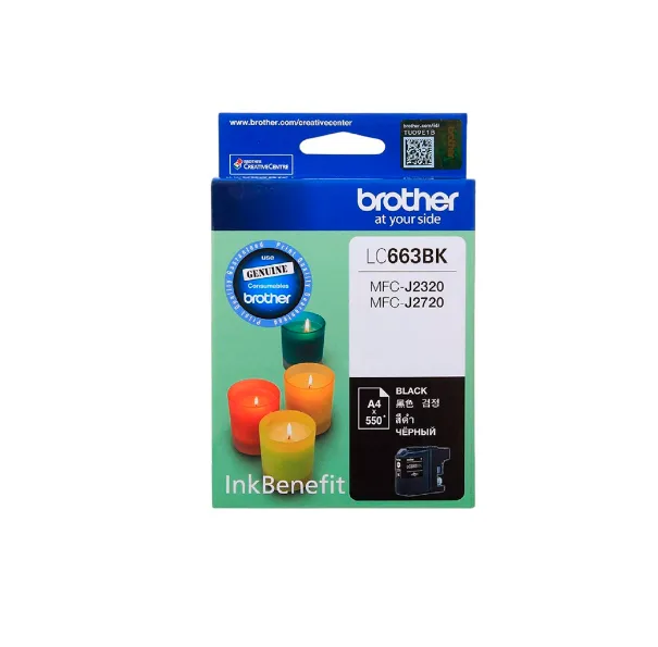 INK BROTHER (หมึกพิมพ์สำหรับปริ้นเตอร์) LC-663BK (BLAC)