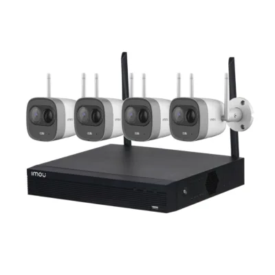 IMOU WIFI KIT (ชุดกล้องวงจรปิดไร้สาย) 4 BULLET 2C + NVR 8 CH (IMO-KITNVR1108HSW)