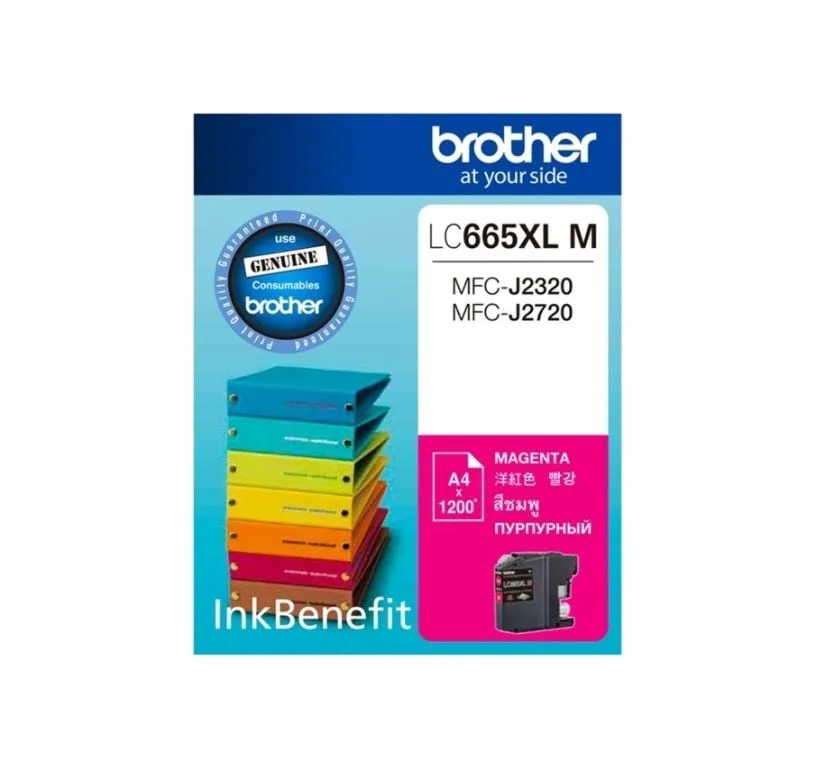 INK BROTHER (หมึกพิมพ์สำหรับปริ้นเตอร์) LC-665XLM (MAGENTA)