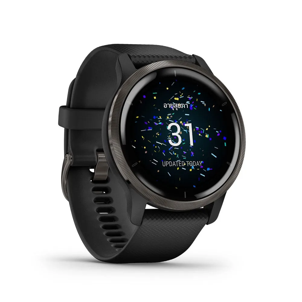 SMARTWATCH (นาฬิกาอัจฉริยะ) GARMIN VENU 2 (753759281656) SLATE BEZEL WITH BLACK - Image 4