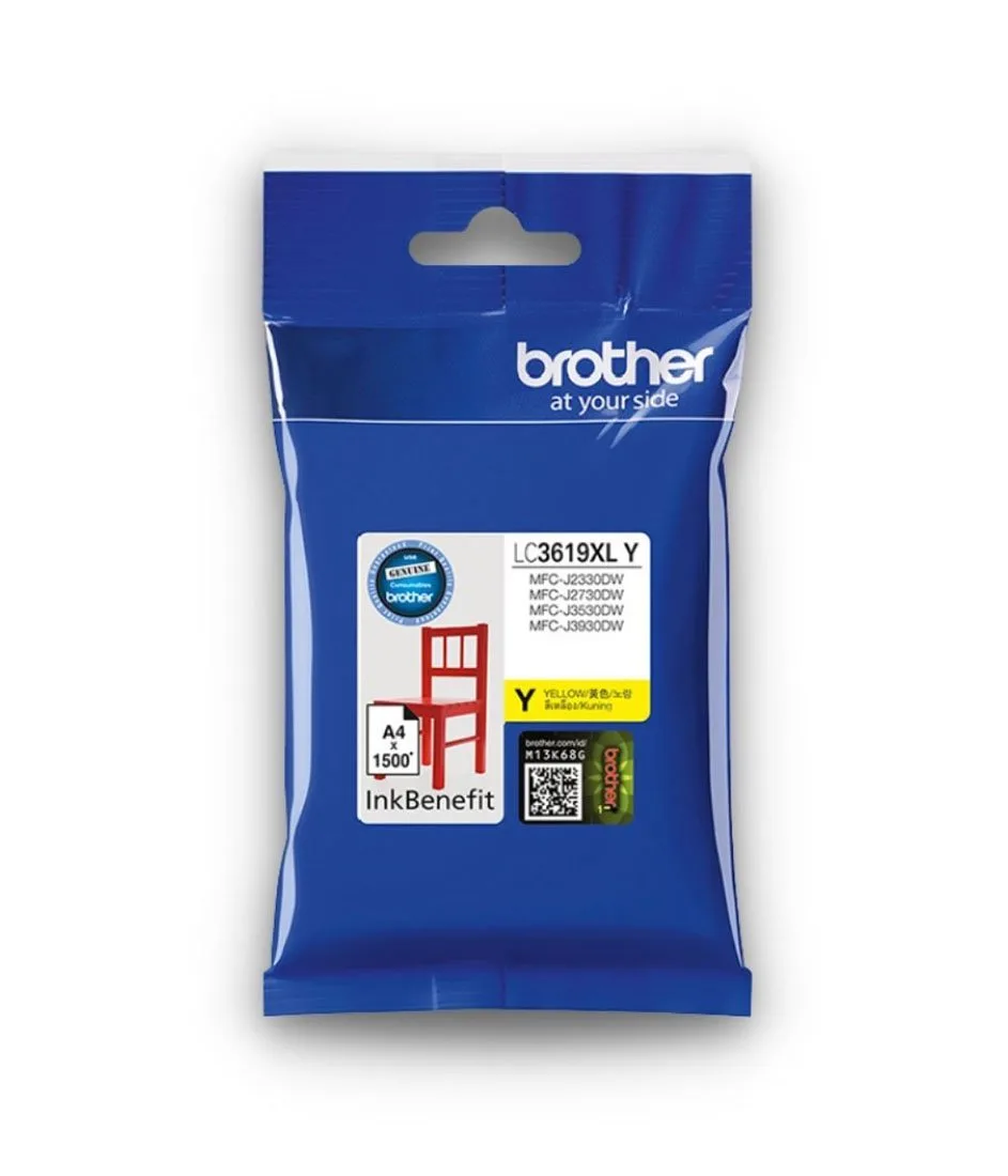 INK BROTHER (หมึกสำหรับเครื่องพิมพ์) LC-3619XLY (YELLOW)