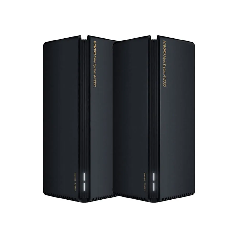 MESH WI-FI (เครือข่ายไวไฟ) XIAOMI MESH AX3000 33592 (XMI-DVB4287GL) (2 PACK) BLACK
