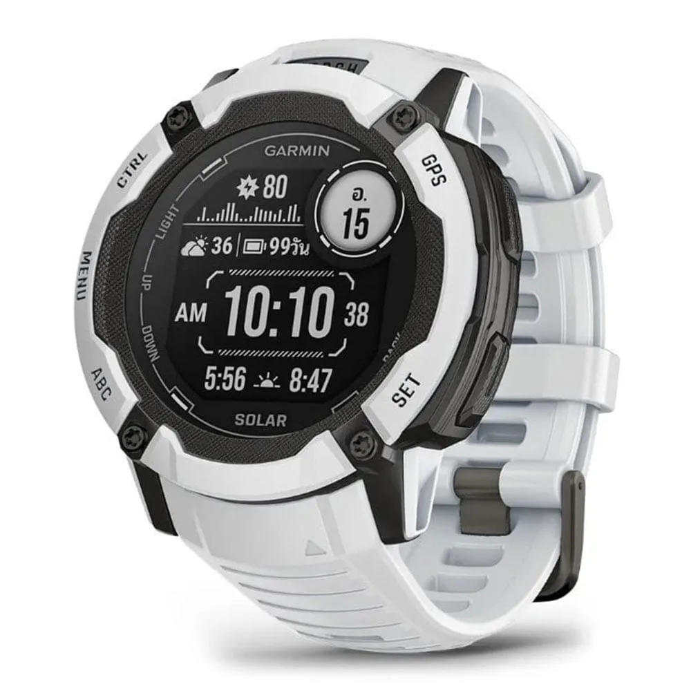 SMART WATCH (นาฬิกาอัจฉริยะ) GARMIN INSTINCT 2X SOLAR WHITESTONE