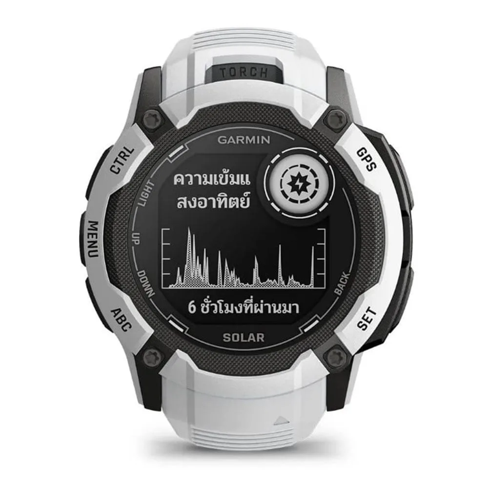 SMART WATCH (นาฬิกาอัจฉริยะ) GARMIN INSTINCT 2X SOLAR WHITESTONE - Image 2