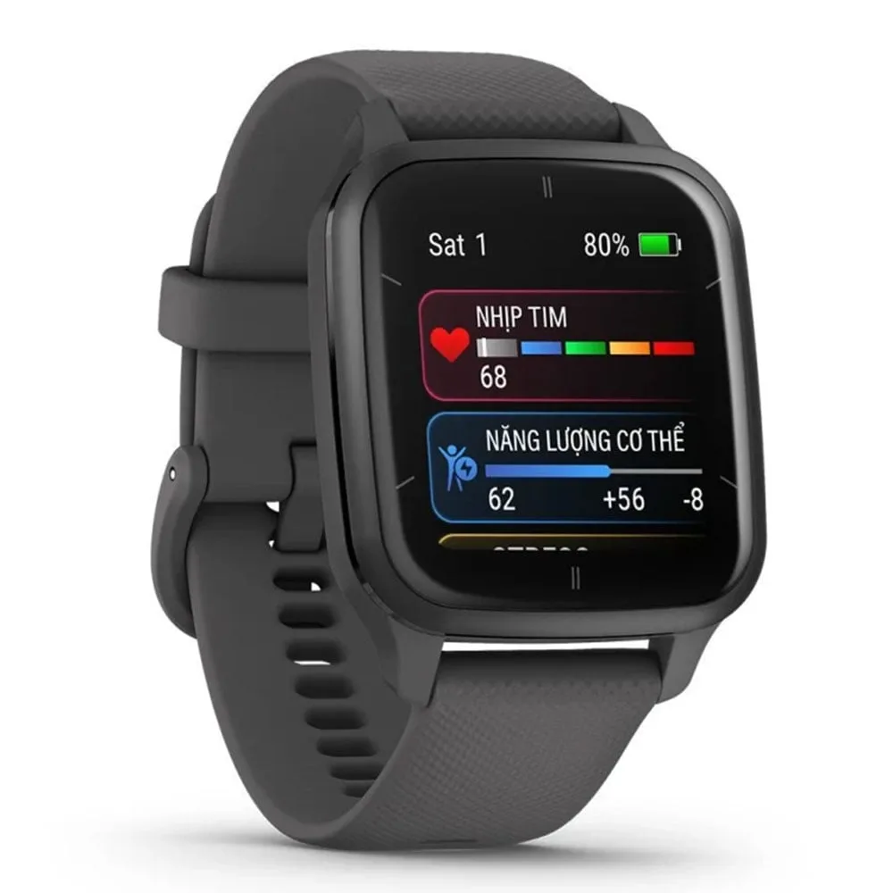 SMART WATCH (นาฬิกาอัจฉริยะ) GARMIN VENU SQ 2 SLATE WITH SHADOW GRAY BAND - Image 3
