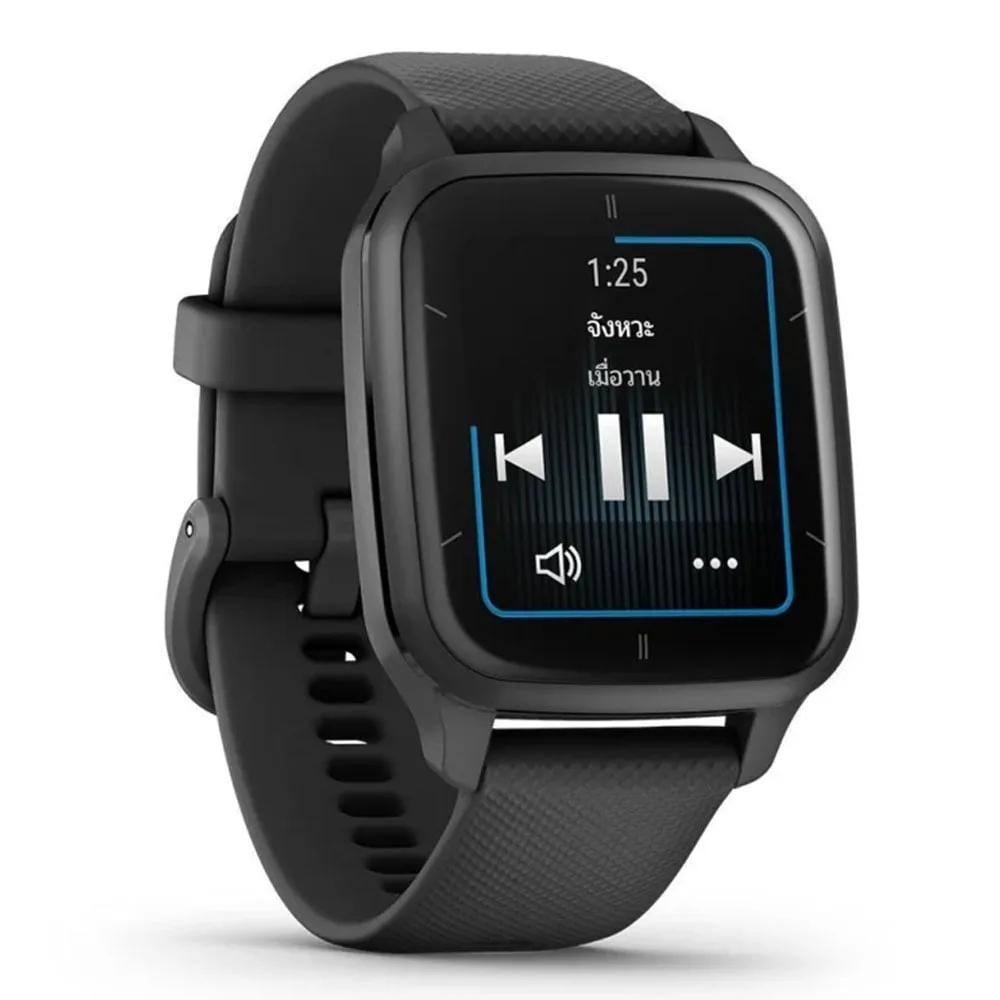 SMART WATCH (นาฬิกาอัจฉริยะ) GARMIN VENU SQ 2 MUSIC SLATE WITH BLACK BAND - Image 3