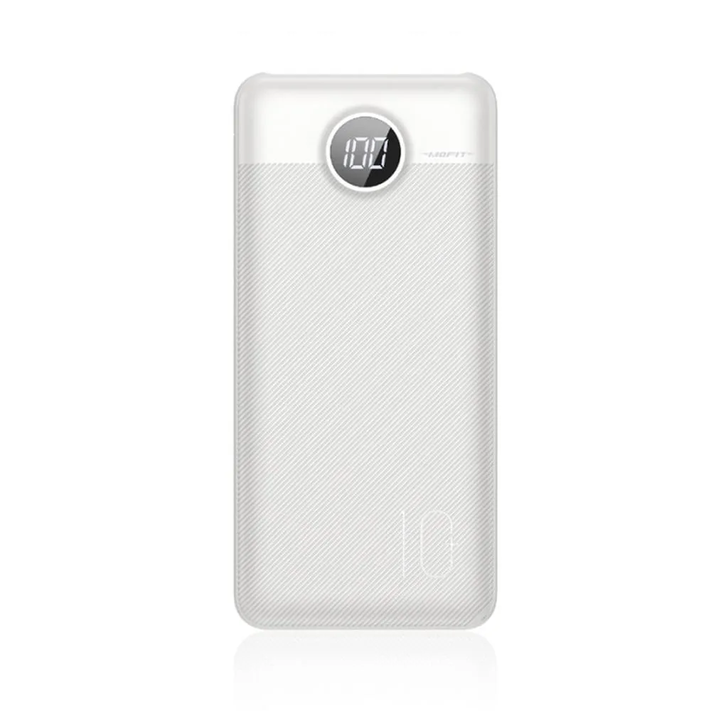 POWER BANK (แบตเตอรี่สำรอง) MOFIT POWERBANK M13PRO LED 10000mAh 37W WHITE