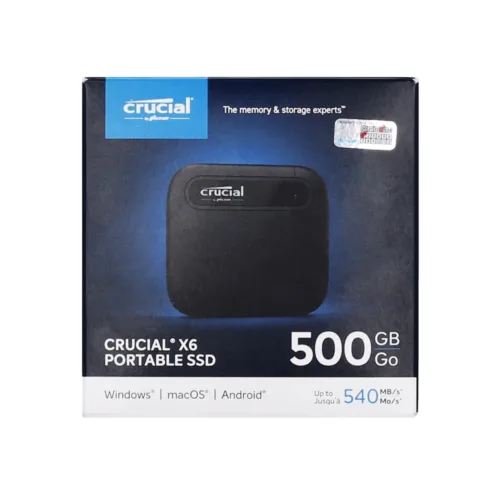 500 GB PORTABLE SSD (เอสเอสดีพกพา) CRUCIAL X6 (CT500X6SSD9) - Image 3