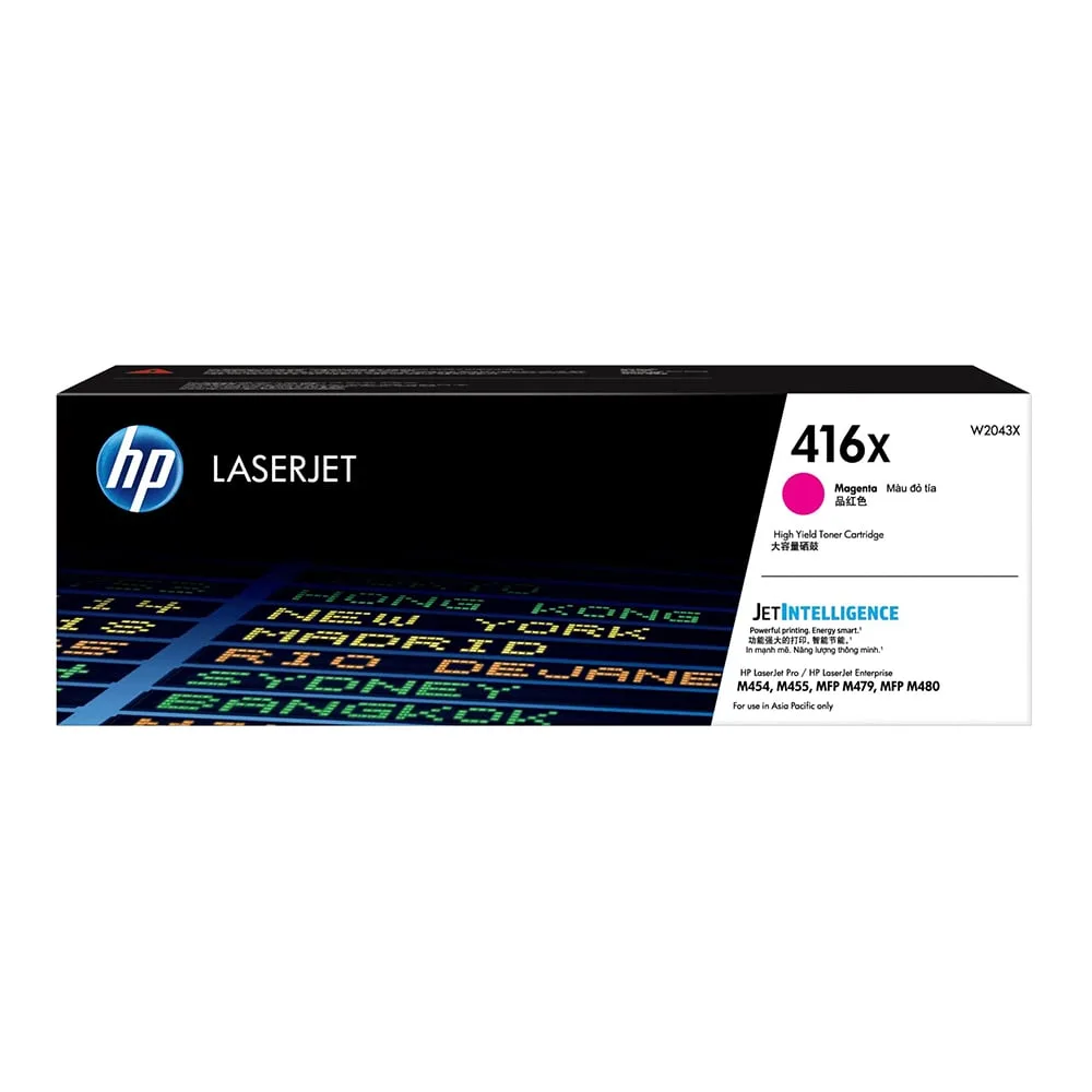 TONER HP (หมึกสำหรับเครื่องพิมพ์) LASERJET CARTRIDE HP 416X MAGENTA (W2043X) (HPI-W2043X)