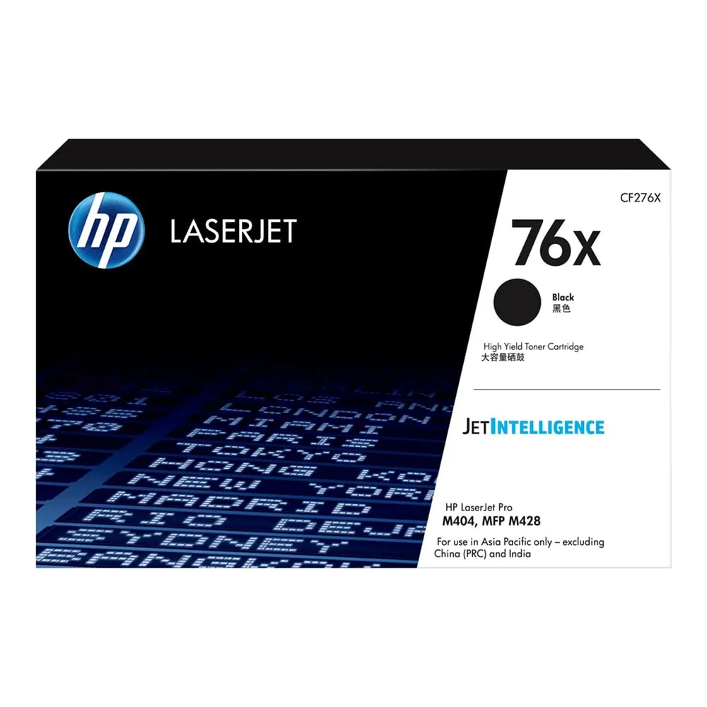 TONER HP (หมึกสำหรับเครื่องพิมพ์) LASERJET CARTRIDE HP 76X BLACK (CF276X) (HPI-CF276X)