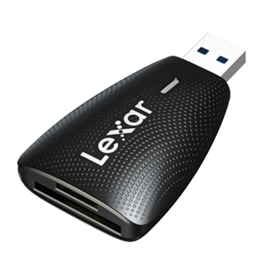 CARD READER (การ์ดรีดเดอร์พกพา) LEXAR MULTI-CARD 2-IN-1 USB 3.1 READER (LRW450UB) BLACK