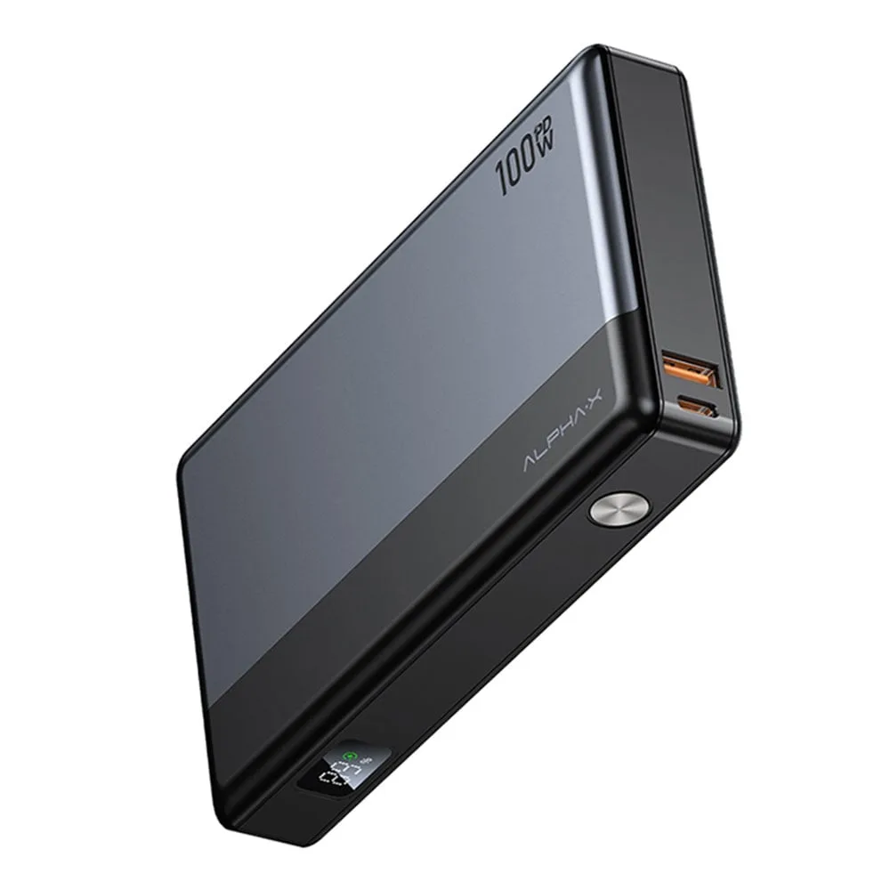 POWER BANK (แบตเตอรี่สำรอง) ALPHA-X PWB ALP30-16PD 100W 30K mAh (BLACK)