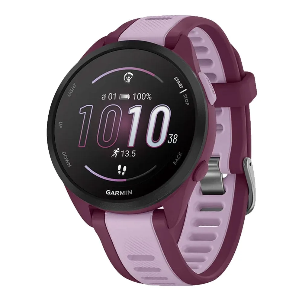 SMART WATCH (นาฬิกาอัจฉริยะ) GARMIN FORERUNNER 165 MUSIC (BERRY/LILAC) (010-02863-B3)