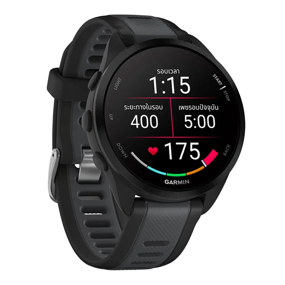 SMART WATCH (นาฬิกาอัจฉริยะ) GARMIN FORERUNNER 165 (BLACK/SLATE GRAY) (010-02863-A0) - Image 3