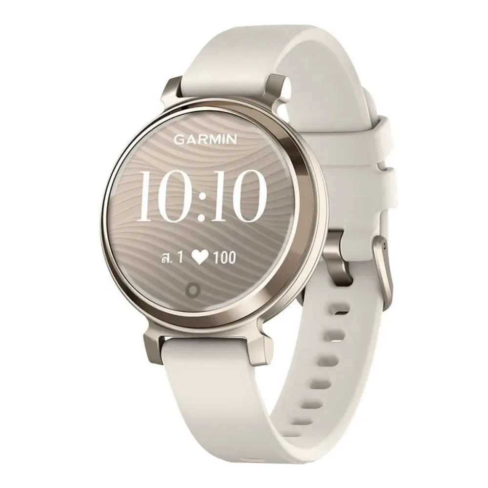 SMART WATCH (นาฬิกาอัจฉริยะ) GARMIN LILY 2 (CREAM GOLD WITH COCONUT SILICONE BAND) (010-02839-20)