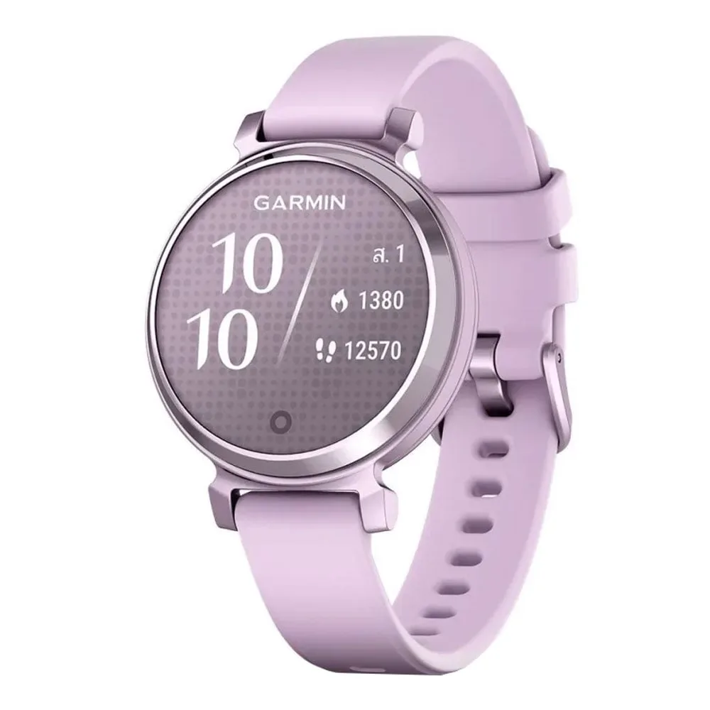SMART WATCH (นาฬิกาอัจฉริยะ) GARMIN LILY 2 (METALLIC LILAC WITH LILAC SILICONE BAND) (010-02839-21)