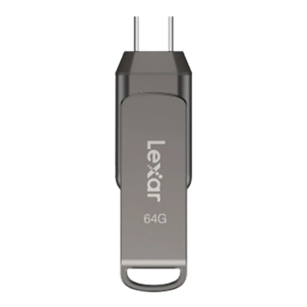 64 GB FLASH DRIVE (แฟลชไดร์ฟ) LEXAR DUAL DRIVE D400 USB 3.1 TYPE-C (LXR-LJDD400064G)