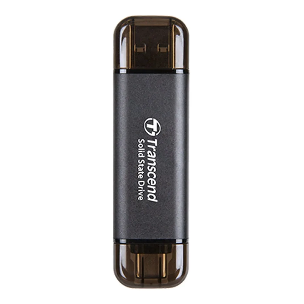 512 GB PORTABLE SSD (เอสเอสดีพกพา) TRANSCEND ESD310 USB TYPE-C/A (BLACK) (TS512GESD310C)