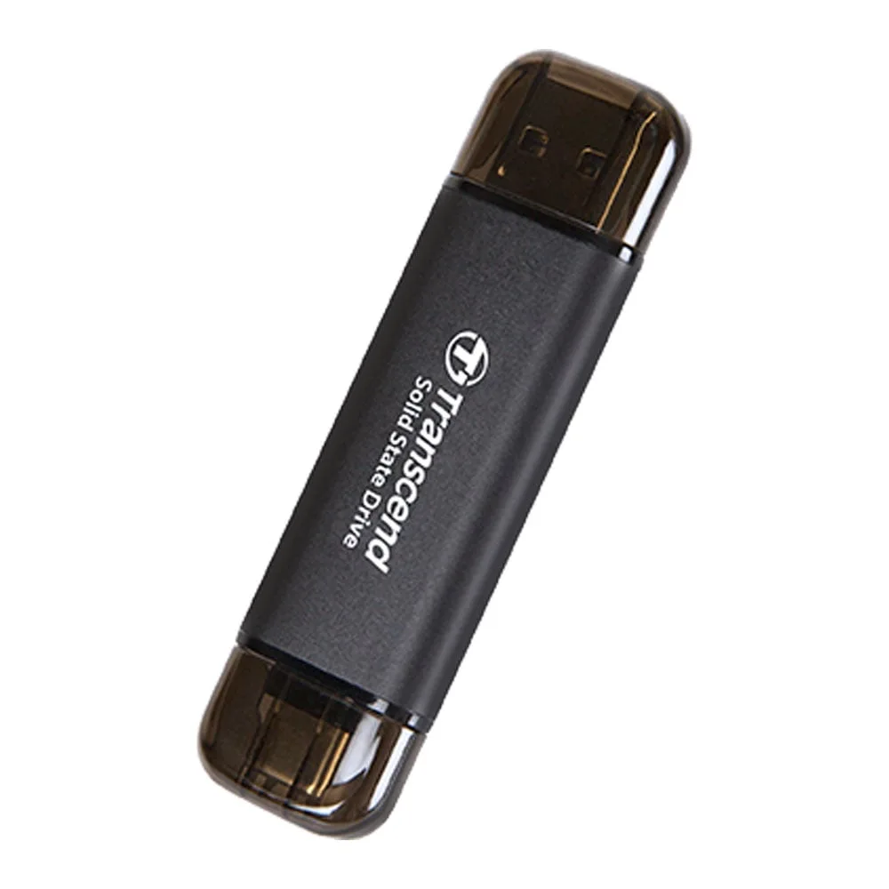 512 GB PORTABLE SSD (เอสเอสดีพกพา) TRANSCEND ESD310 USB TYPE-C/A (BLACK) (TS512GESD310C) - Image 2