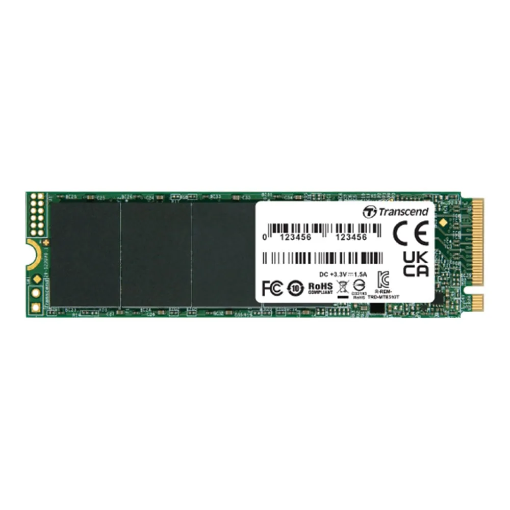 256 GB SSD (เอสเอสดี) TRANSCEND MTE110S M.2 2280 PCIe GEN3 x4 3D NVMe (TS256GMTE110S)