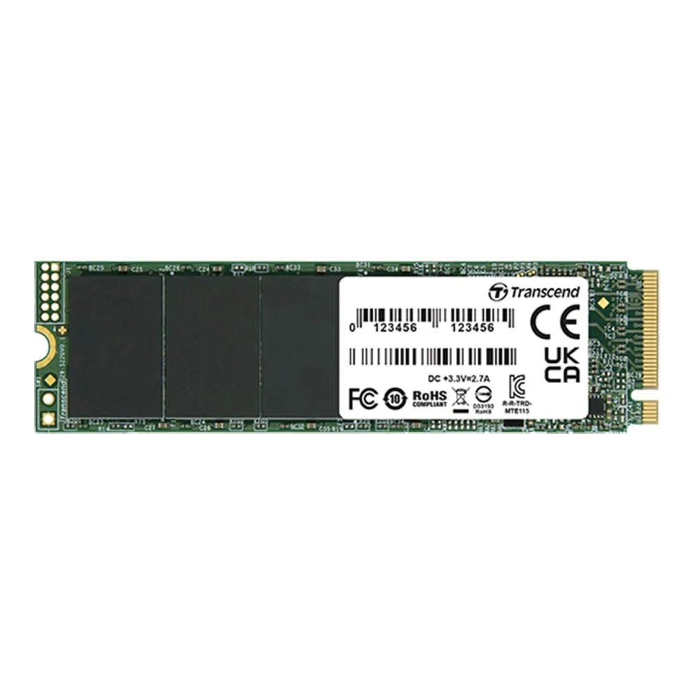 1 TB SSD (เอสเอสดี) TRANSCEND MTE115S M.2 2280 PCIe GEN3x4 NVMe TLC (TS1TMTE115S)