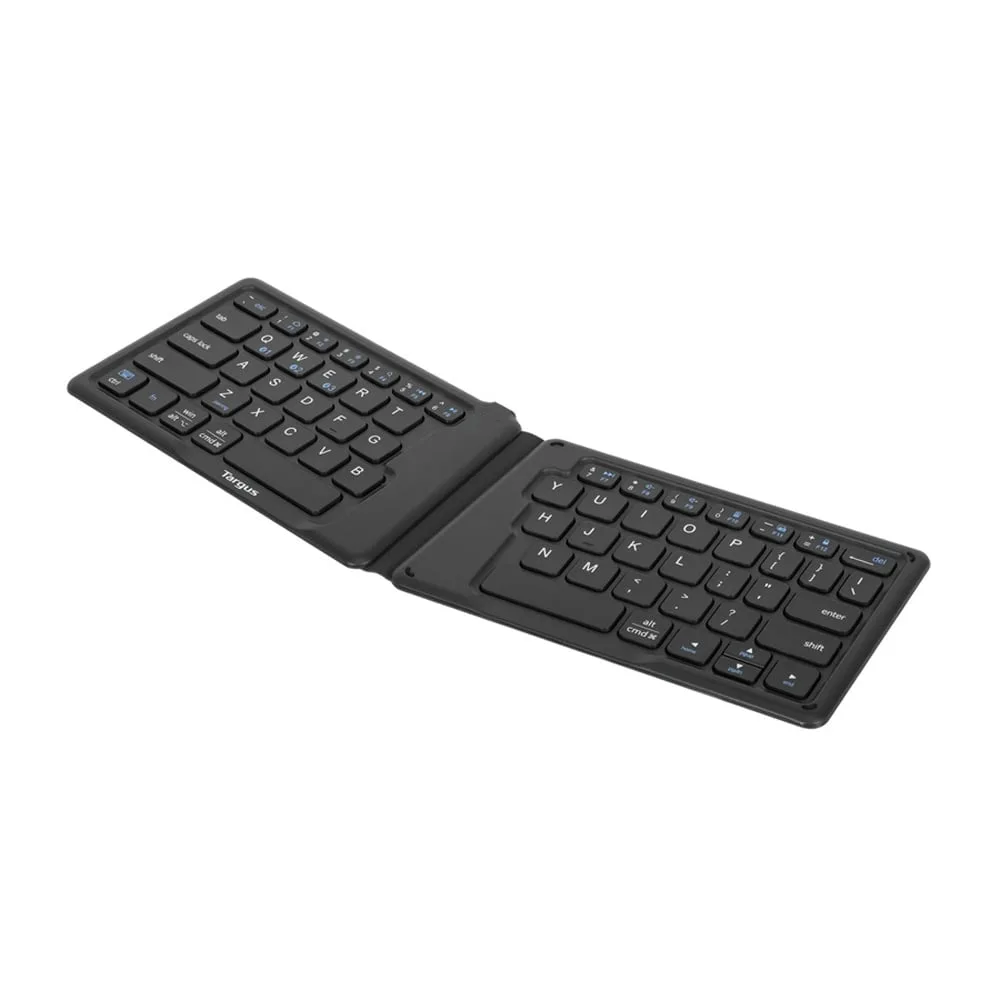 BLUETOOTH KEYBOARD (คีย์บอร์ดบลูทูธ) TARGUS AKF003 ERGONOMIC FOLDABLE BLUETOOTH ANTIMICROBIAL KEYBOARD (BLACK) - Image 2