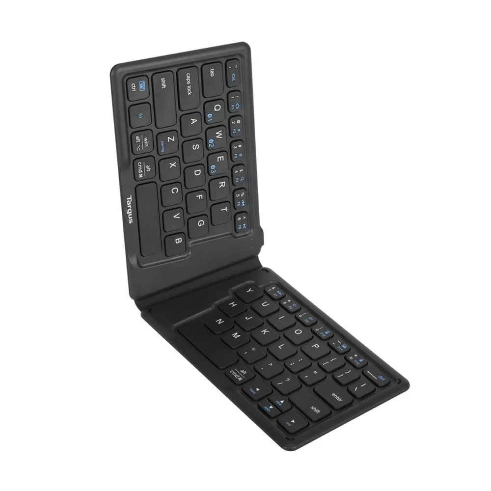 BLUETOOTH KEYBOARD (คีย์บอร์ดบลูทูธ) TARGUS AKF003 ERGONOMIC FOLDABLE BLUETOOTH ANTIMICROBIAL KEYBOARD (BLACK) - Image 4