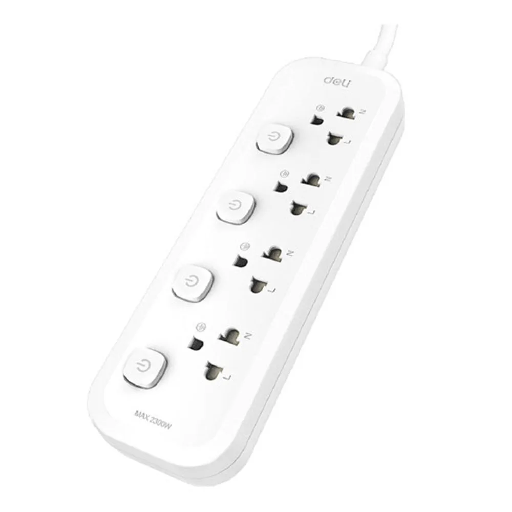 PLUG (ปลั๊กไฟ) DELI T472 4SOCKETS 5M SWITCH (DLI-T472)