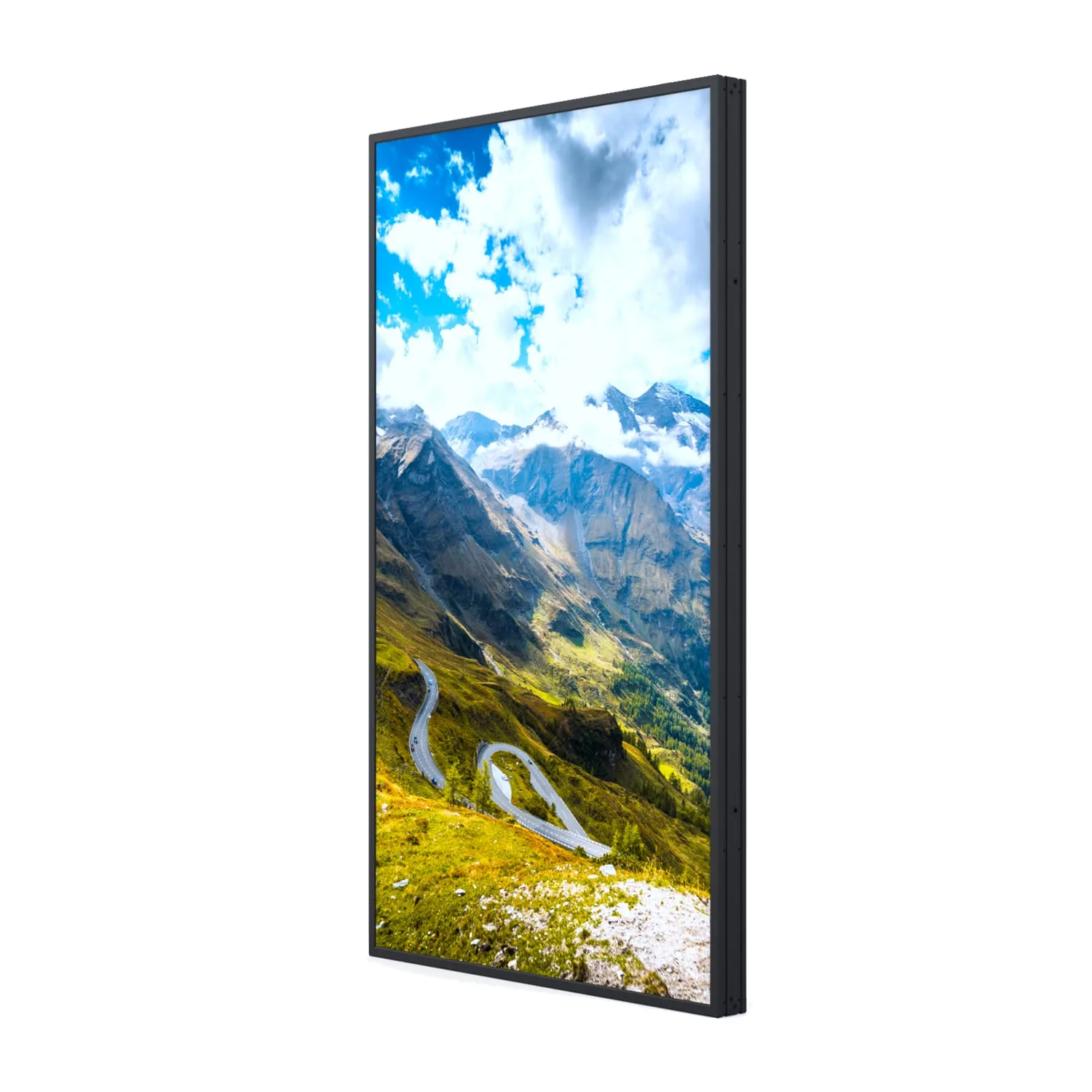 window facing high brightness display